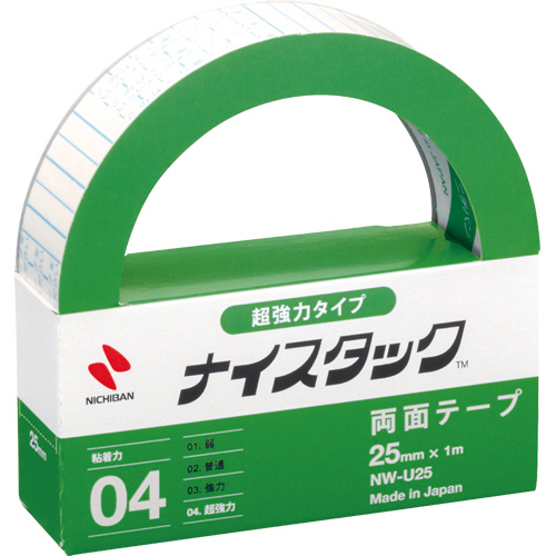 ﾅｲｽﾀｯｸ 両面ﾃｰﾌﾟ 超強力ﾀｲﾌﾟ 25mm×1m 1巻画像