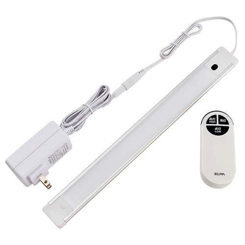 ｽﾘﾑ&ﾌﾗｯﾄLEDﾗｲﾄ(LED多目的灯) ﾘﾓｺﾝﾀｲﾌﾟ 本体ｻｲｽﾞ約31cm 昼光色 1台