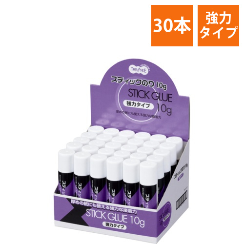 スティックのり　強力タイプ　10g　1セット(30本)画像