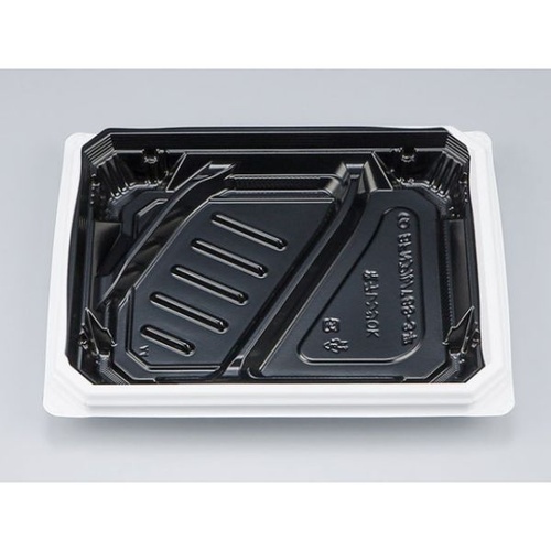 シーピー化成 弁当容器 BFNアルバ8S-3平 BW 本体 発泡画像