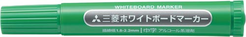 ホワイトボードマーカー　中字丸芯　緑