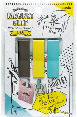 マグネットクリップ　タグタイプ　色込×５