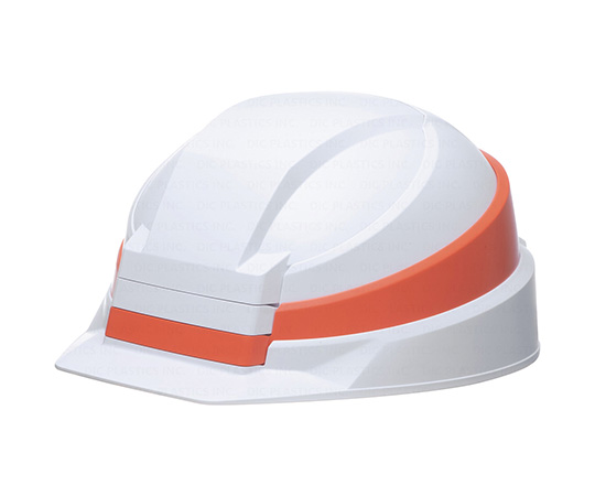 折りたたみ式ヘルメット　IZANO2　ホワイト/オレンジライン画像