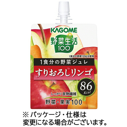野菜生活100 1食分の野菜ｼﾞｭﾚ すりおろしﾘﾝｺﾞ 180g 1ｾｯﾄ(30ﾊﾟｯｸ)画像