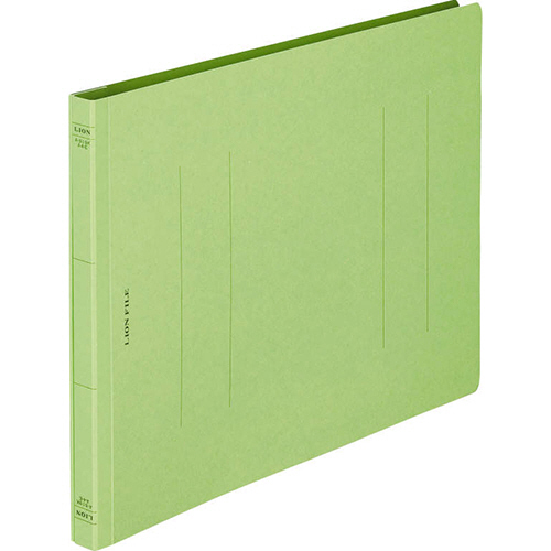 ﾌﾗｯﾄﾌｧｲﾙ(環境) 樹脂押え具 A4ﾖｺ 150枚収容 背幅18mm 緑 1冊画像