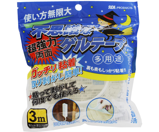 不思議なゲルテープ　透明　30mm×3m画像