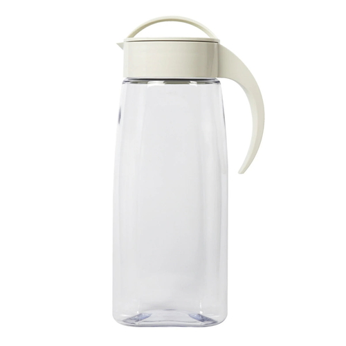 冷水筒 ピッチャー 2.2L ファインジャグ プラスチック 横置き 耐熱 ミルクホワイト画像