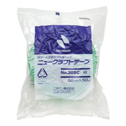 ニチバン ニュークラフトテープNo.305C緑－50mm×50m 305C350画像