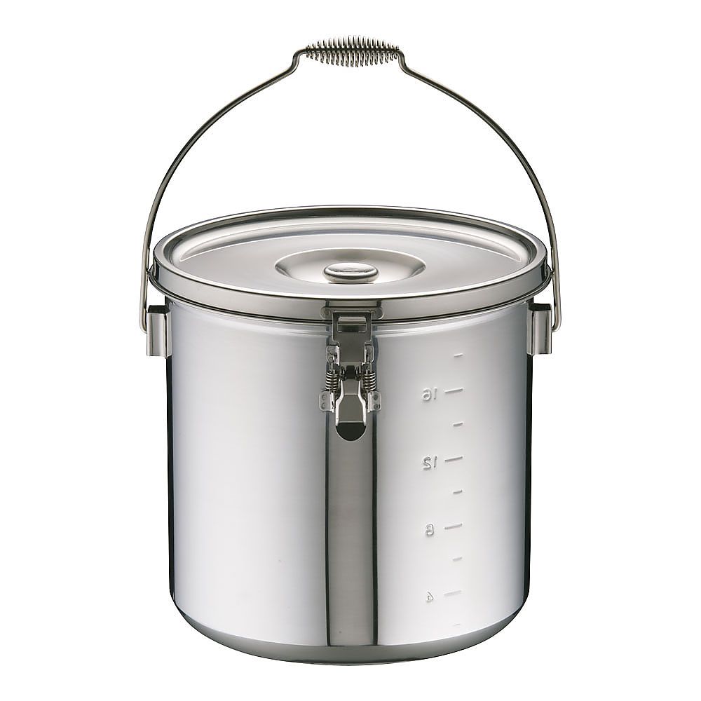 KO 19-0 電磁調理器対応 スタッキング給食缶 30cm