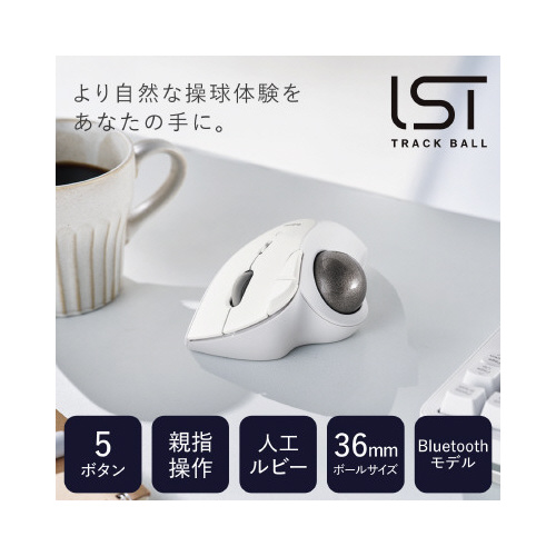 M-IT10BRWH 表面が白く、シンプルなデザインで、取っ手が付いた容器が見える状態