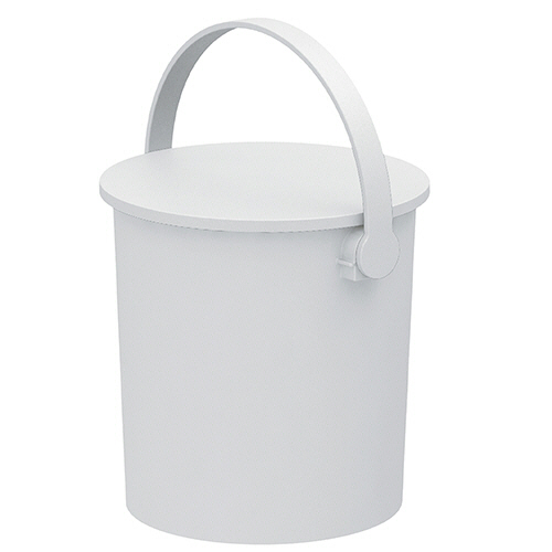 ﾌｪﾙﾏｰ 座れる丸型収納(座れるﾊﾞｹﾂ) 約10L ﾎﾜｲﾄ 1個画像