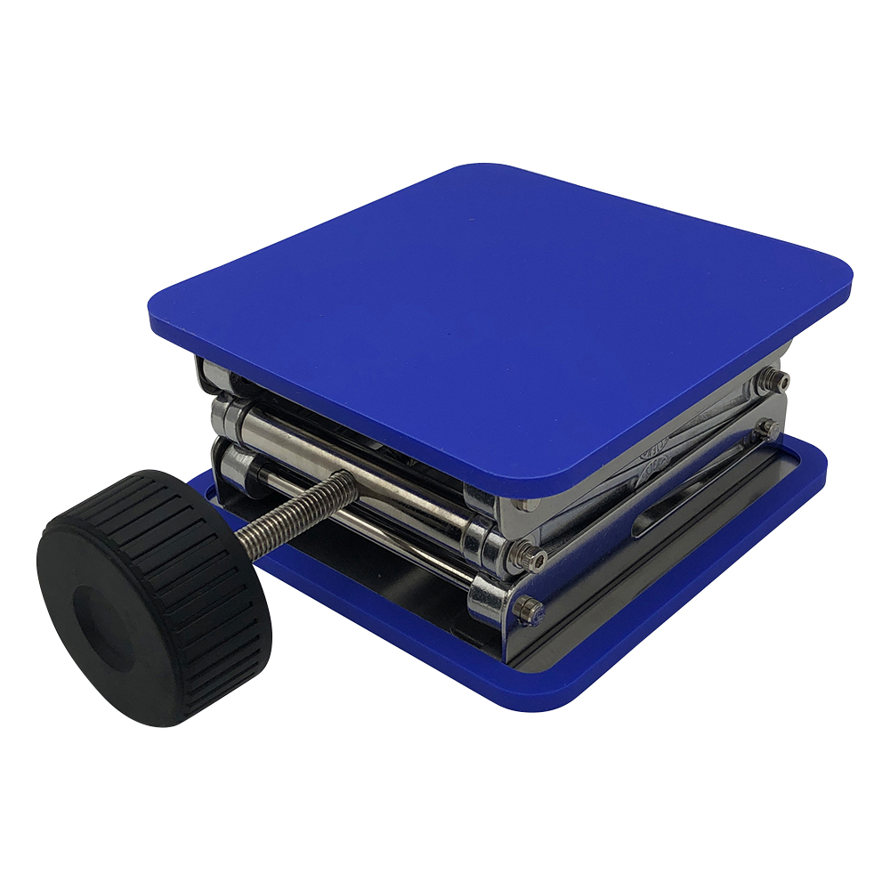 シリコンマット付きラボジャッキ　天板150×150mm画像