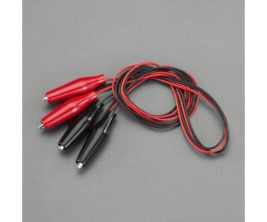 1000mm/0.5mm2 ﾃｽﾄﾘｰﾄﾞ(両端ｸﾘｯﾌﾟ/2本)