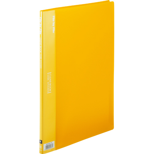 ｸﾘﾔｰﾌﾞｯｸ A4ﾀﾃ 10ﾎﾟｹｯﾄ 背幅9mm ｲｴﾛｰ 1ｾｯﾄ(10冊)画像