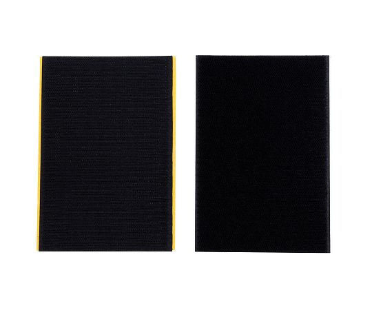 強力面ファスナー バリバリテープ 粘着付 100×150mm 黒 1セット（2組入）画像