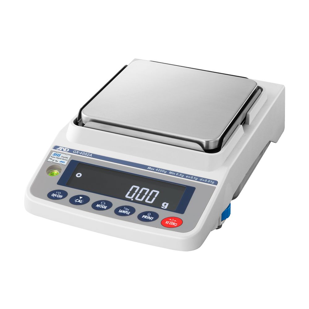 校正用分銅内蔵型天びん GX-Aシリーズ  ひょう量:4200g 最小表示:0.01g  一般校正付