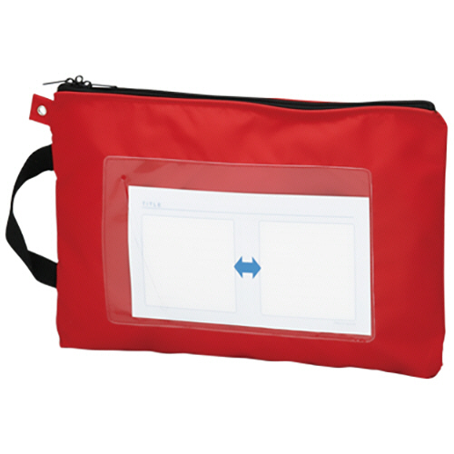 ﾒｰﾙﾊﾞｯｸﾞ A4短辺取手付 ﾚｯﾄﾞ 1ｾｯﾄ(10個)画像