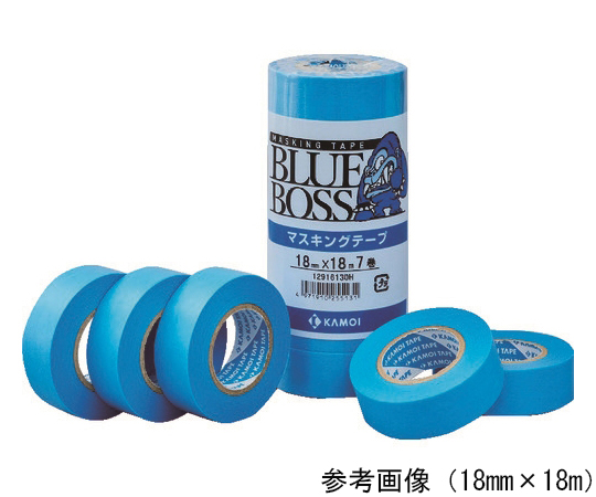 マスキングテープ塗装用 幅15mm×長さ18m ブルー 1パック（8巻入）画像