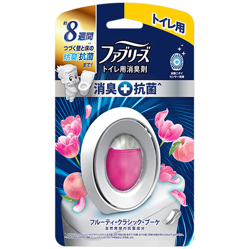 ﾌｧﾌﾞﾘｰｽﾞW消臭 ﾄｲﾚ用消臭剤+抗菌 ﾌﾙｰﾃｨｰ･ｸﾗｼｯｸ･ﾌﾞｰｹ 6.3ml 1個画像