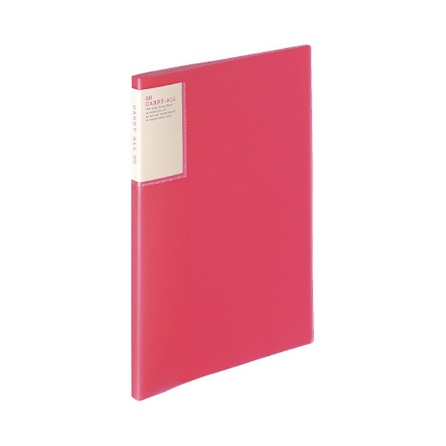 クリヤブックキャリーオール固定Ａ４縦２０Ｐ桃Ｘ１２画像