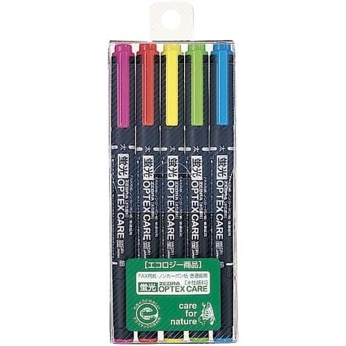 蛍光オプテックス　ケア　５色セット×５画像