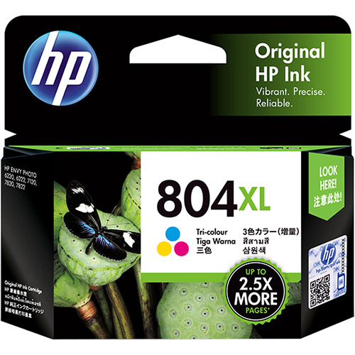 HP804XL ｲﾝｸｶｰﾄﾘｯｼﾞ 3色ｶﾗｰ 増量 T6N11AA 1個画像