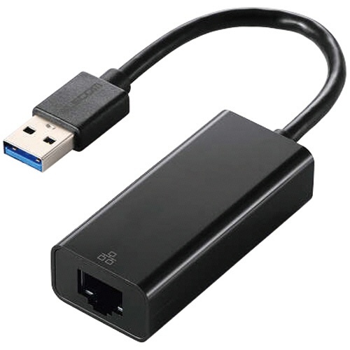 USB-A 1Gbps有線LANアダプター ブラック (RoHS指令準拠10物質) 1個