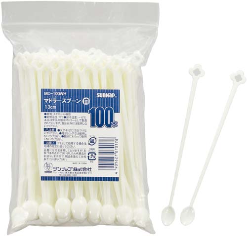 マドラースプーン　アイボリー　１００本