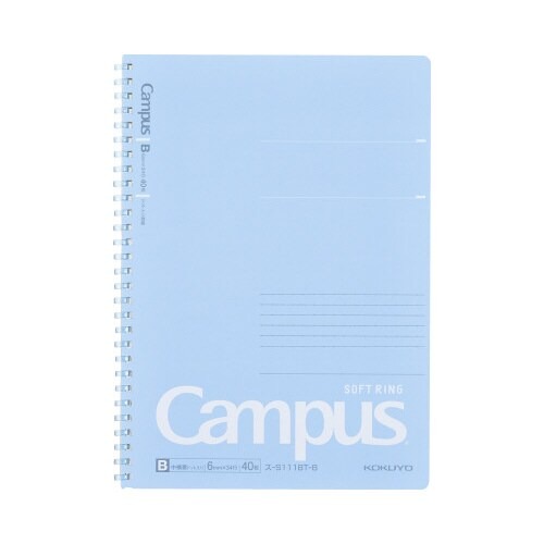 キャンパスソフトリング（ドット罫）セミＢ５　青画像