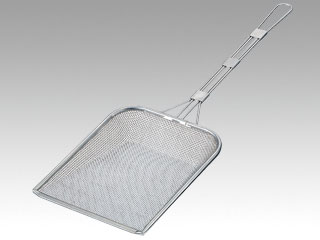 中華用品 TSステンレス プロ角フライヤー大：18-8 アミ・10メッシュ画像