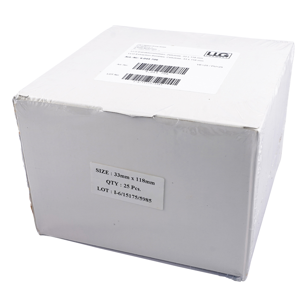 円筒セルロース濾紙 25枚入 ET33-118画像