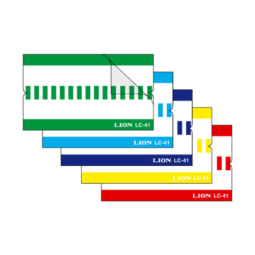 見出しﾗﾍﾞﾙ 透明保護ﾌｨﾙﾑ付 A4ﾀﾃ 5色5山用 30片(各色6片) 1冊画像