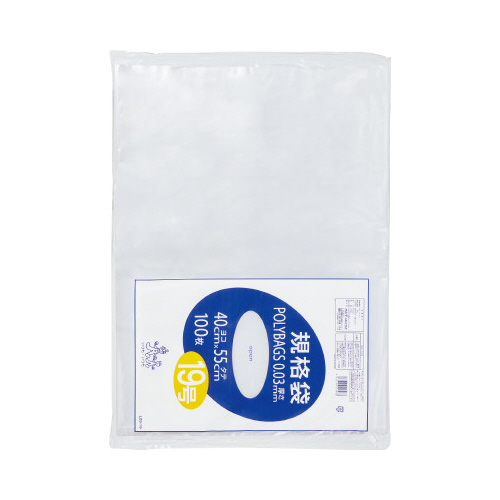 ポリバツク規格袋　１９号０．０３ｍｍ１００Ｐ×５画像