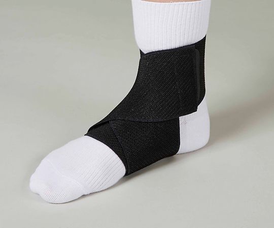 足首サポーター バンドタイプ 5袋入り ファシリエイドサポーター（足くび） 17.0～22.0cm 子供用 ブラック画像