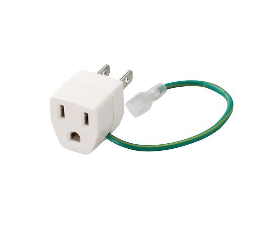 日本用変換プラグ　Aタイプ　ホワイト