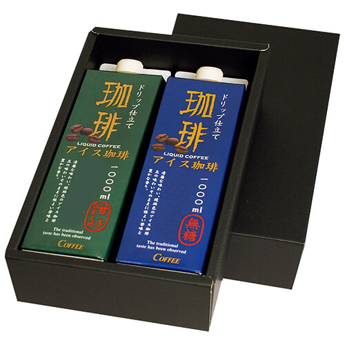 １０００ｍｌ紙パック２本　黒　仕切付画像