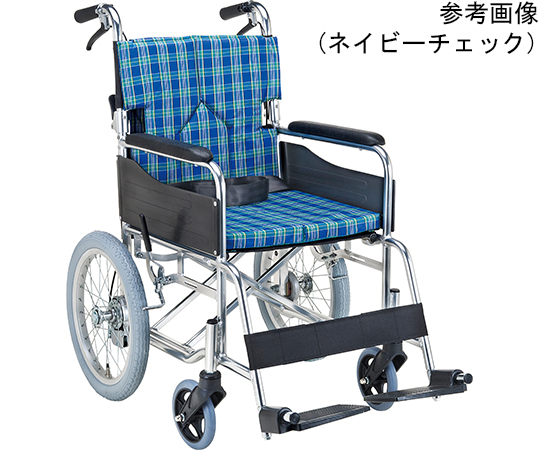 スタンダードモジュール車いす（介助式・背折れ）　グリーンチェック画像