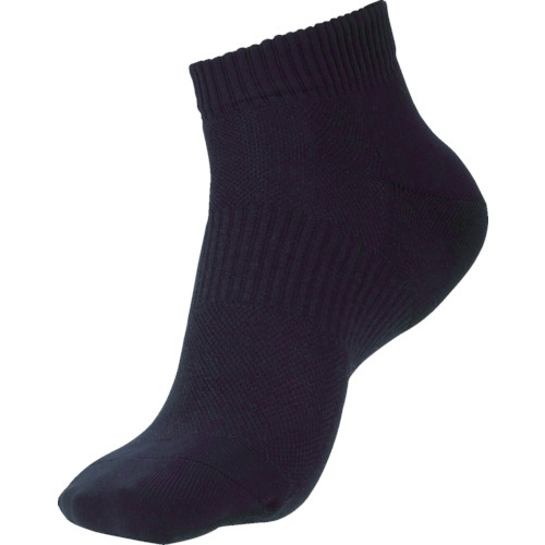 安全靴用靴下 強ﾌｨｯﾄｿｯｸｽ ｼｮｰﾄﾀｲﾌﾟ ﾌﾞﾗｯｸ 1足