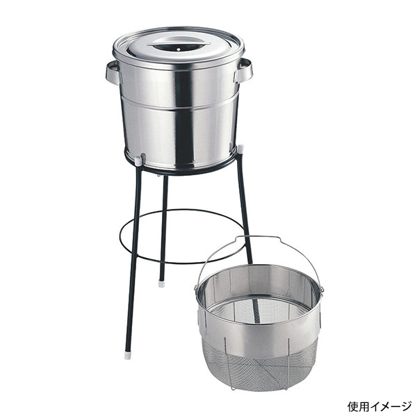 バケットIIIスタンド式(丸型 細目 13L)V-1316A ミネックスメタル画像