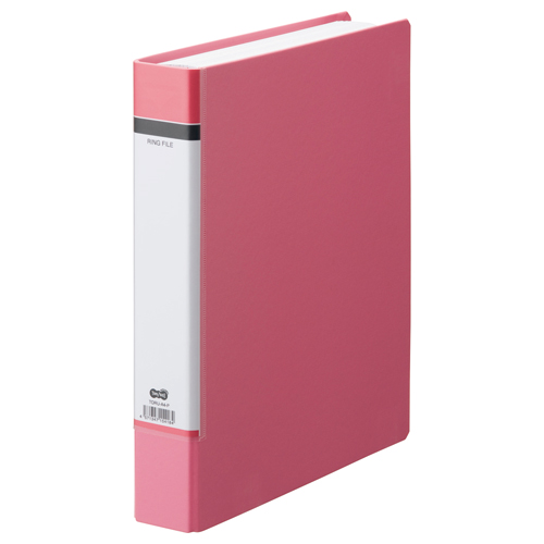 Oﾘﾝｸﾞﾌｧｲﾙ A4ﾀﾃ 2穴 330枚 ﾘﾝｸﾞ内径38mm背幅53mmﾋﾟﾝｸ 1冊画像