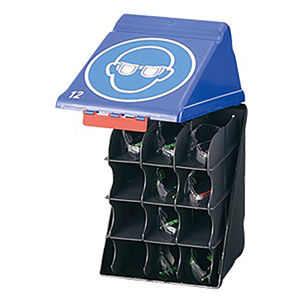 保護メガネ用安全保護用具保管ケース　ブルー画像