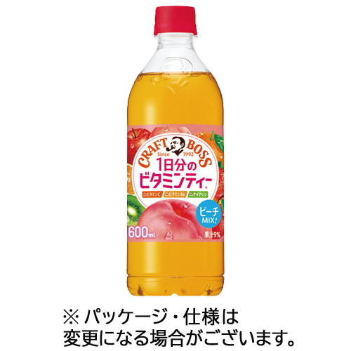 ｸﾗﾌﾄﾎﾞｽ ﾋﾞﾀﾐﾝﾃｨｰ 600mL ﾍﾟｯﾄﾎﾞﾄﾙ 1ｹｰｽ(24本)画像
