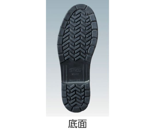 冷蔵庫用長靴-40℃　NR031　26.0　オレンジ 鮮やかなオレンジ色の長靴が斜めから見える状態