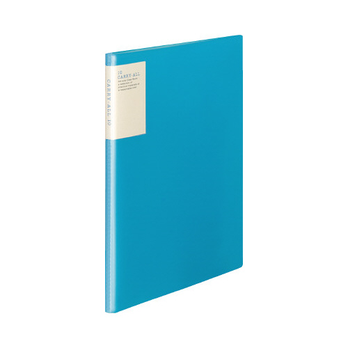 クリヤブックキャリーオールＡ４縦１０Ｐ青Ｘ３画像