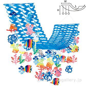 カラフルマリンプリーツハンガー画像