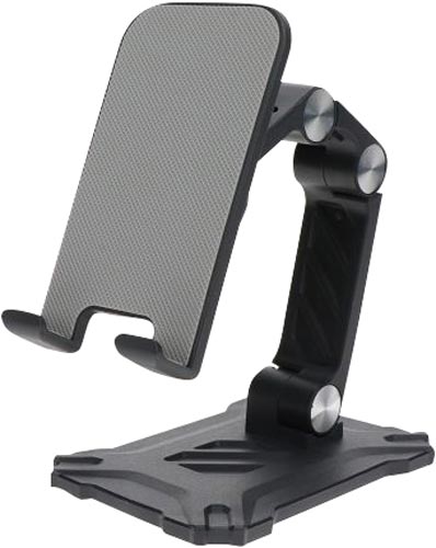 高さも角度も自由形スマホ＆タブレットスタンド　ＢＫ画像