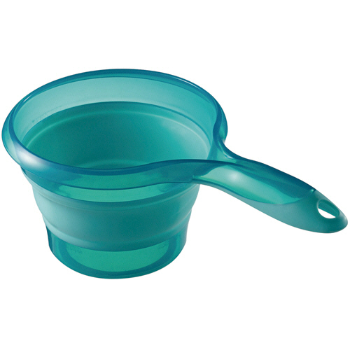 折りたためる ｿﾌﾄ手おけ 1.2L ﾌﾞﾙｰ 1個画像