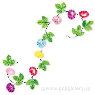 朝顔ガーランド画像