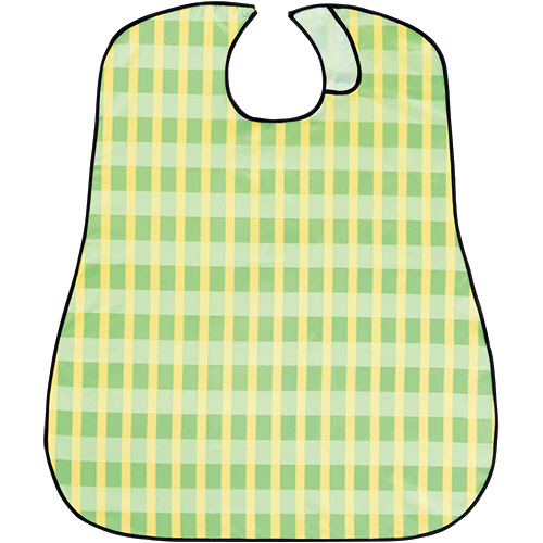 ｿﾌﾗﾋﾟﾚﾝｴﾌﾟﾛﾝ ﾎﾞｰﾀﾞｰﾁｪｯｸ ｸﾞﾘｰﾝ 1枚画像