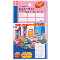 ﾏｲﾀｯｸPCﾗﾍﾞﾙ 12×24mm 1ｾｯﾄ(2700片:270片×10ﾊﾟｯｸ)画像